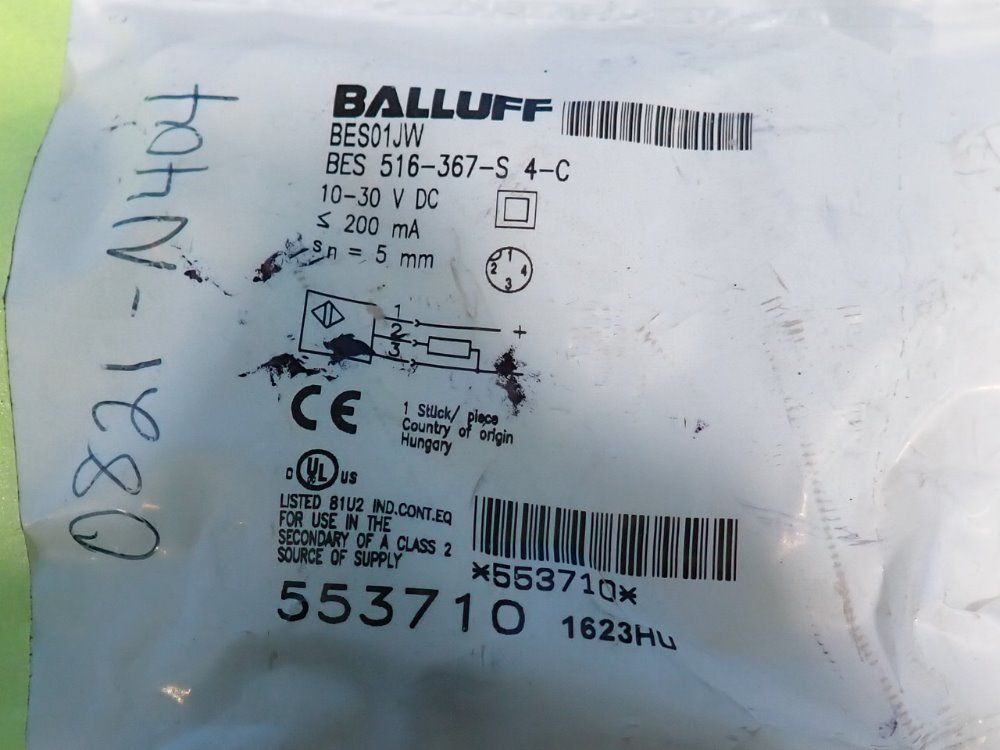 Balluff Lot Of 2 Proximity Sensors - Bes01jw