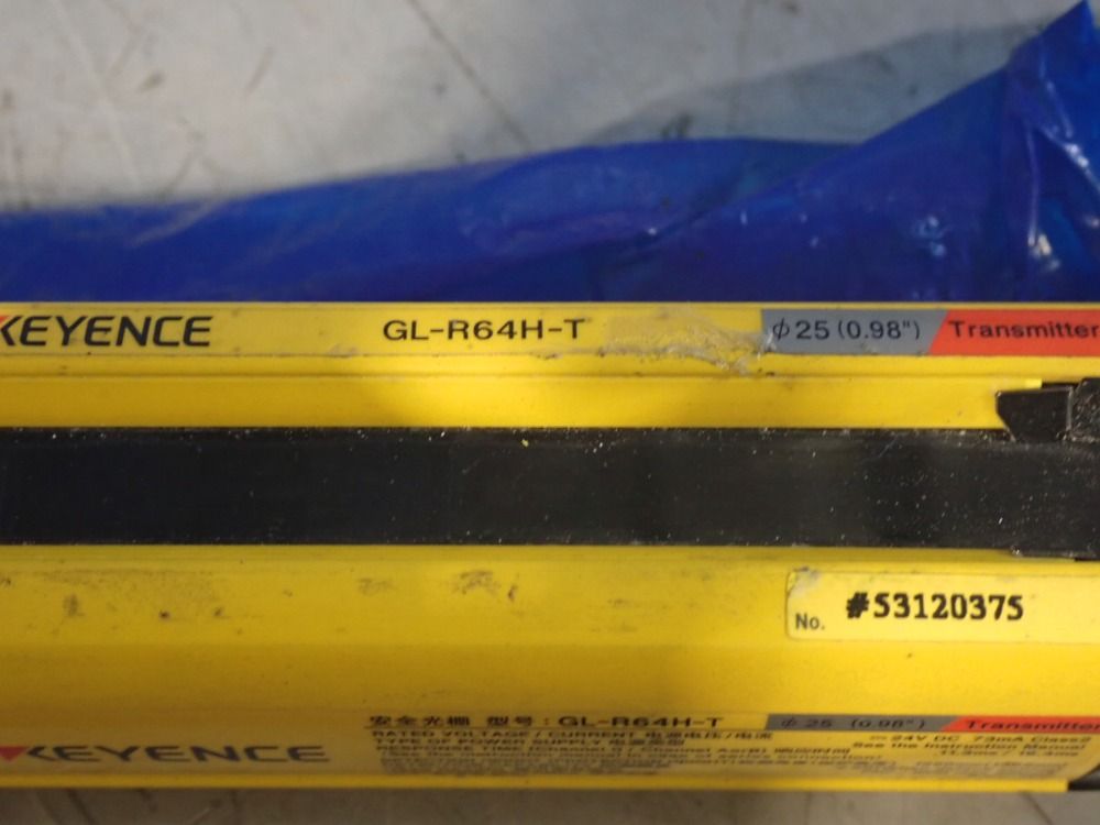 Keyence Transmitter / Reciever - Gl-r64h-t / Gl-r64-r