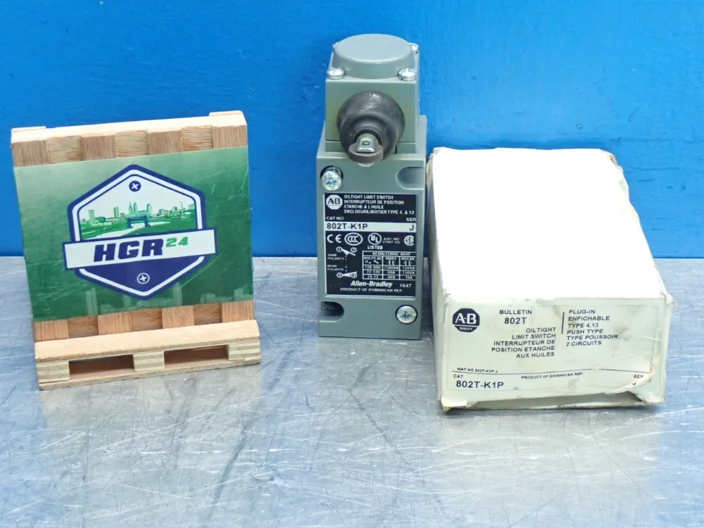 Allen Bradley Plug-in Oiltight Limit Switch Series-h - 802t-k1p
