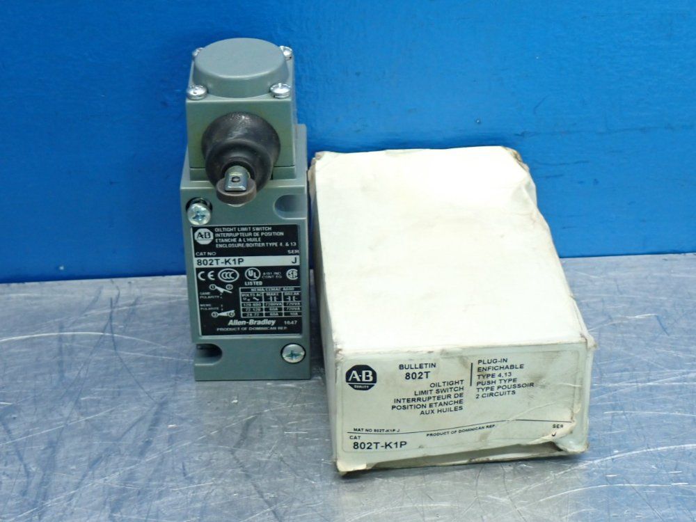 Allen Bradley Plug-in Oiltight Limit Switch Series-h - 802t-k1p