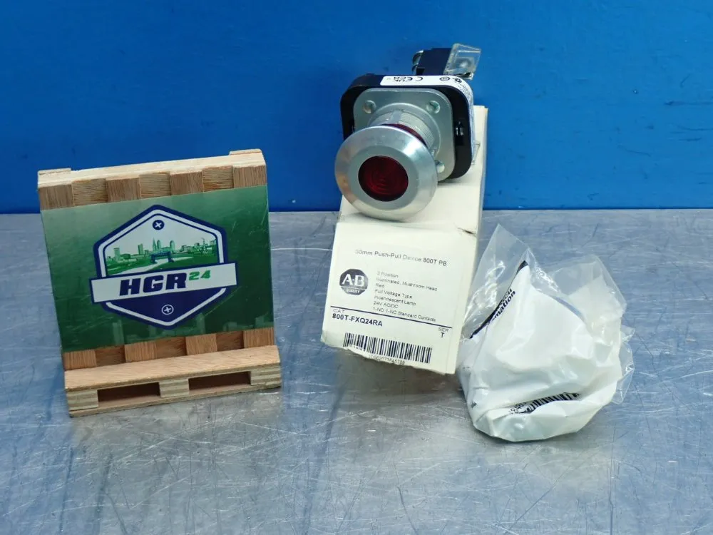 Allen Bradley Mushroom Head Push Button - 800t-fxq24ra