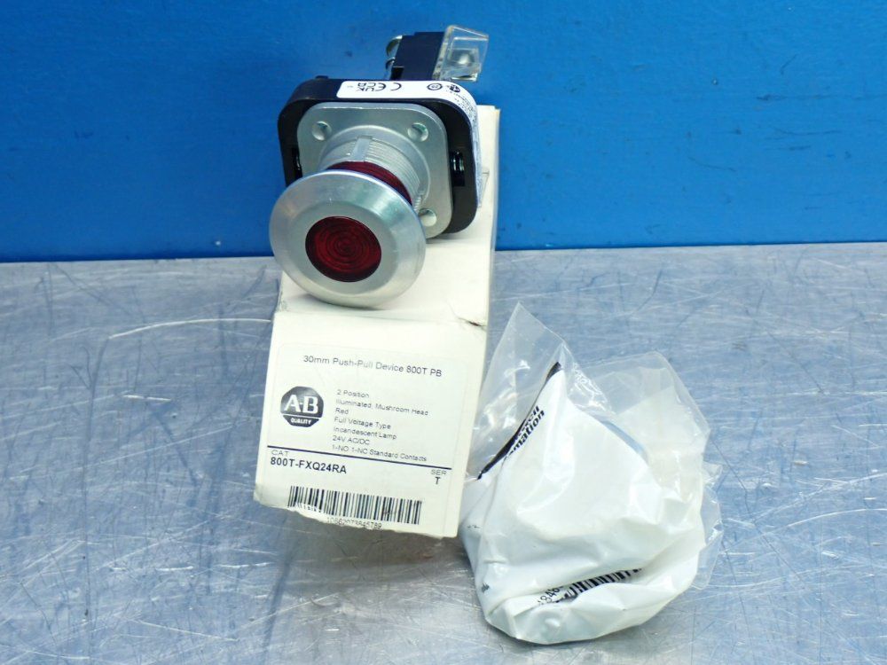 Allen Bradley Mushroom Head Push Button - 800t-fxq24ra