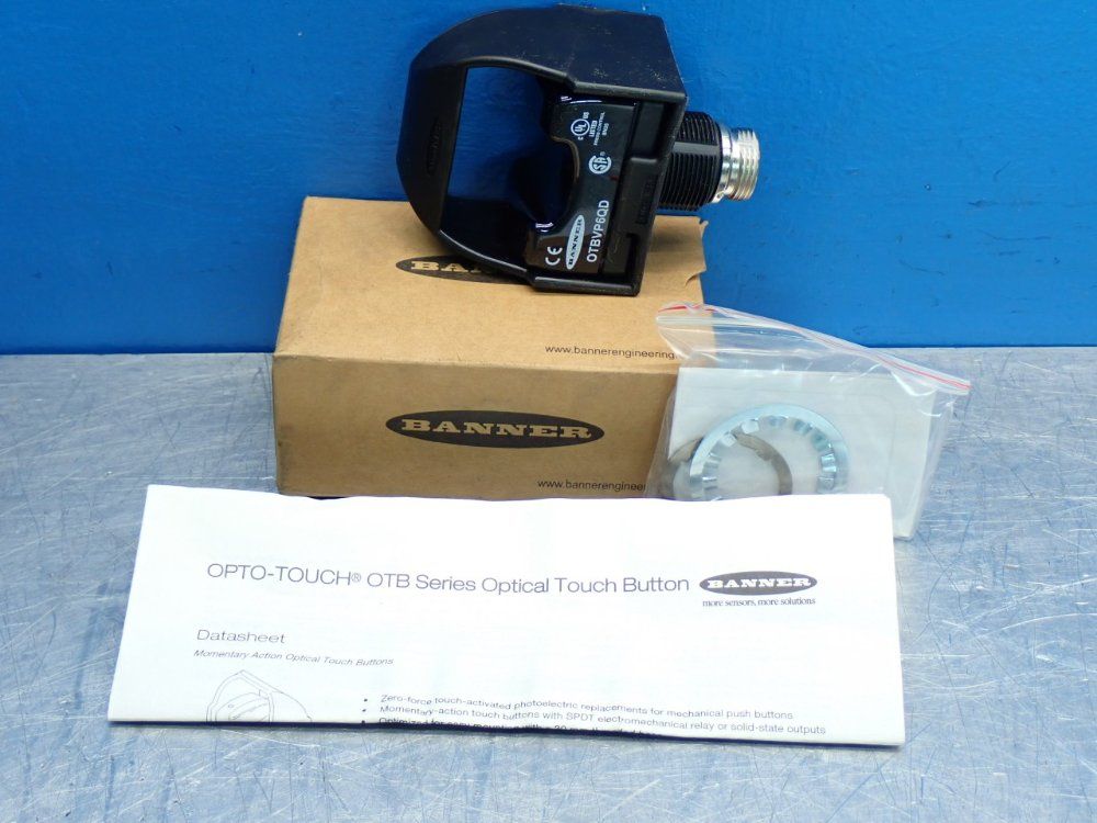 Banner Otb-series Optical Safety Sensor Momentary Touch Button - Otbvp6qd