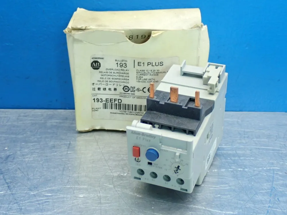 Allen Bradley Adjustable Overload Relay - 193-eefd