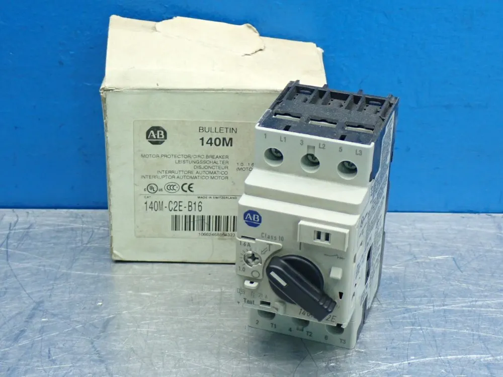 Allen Bradley Manual Motor Starter Circuit Breaker - 140m-c2e-b16