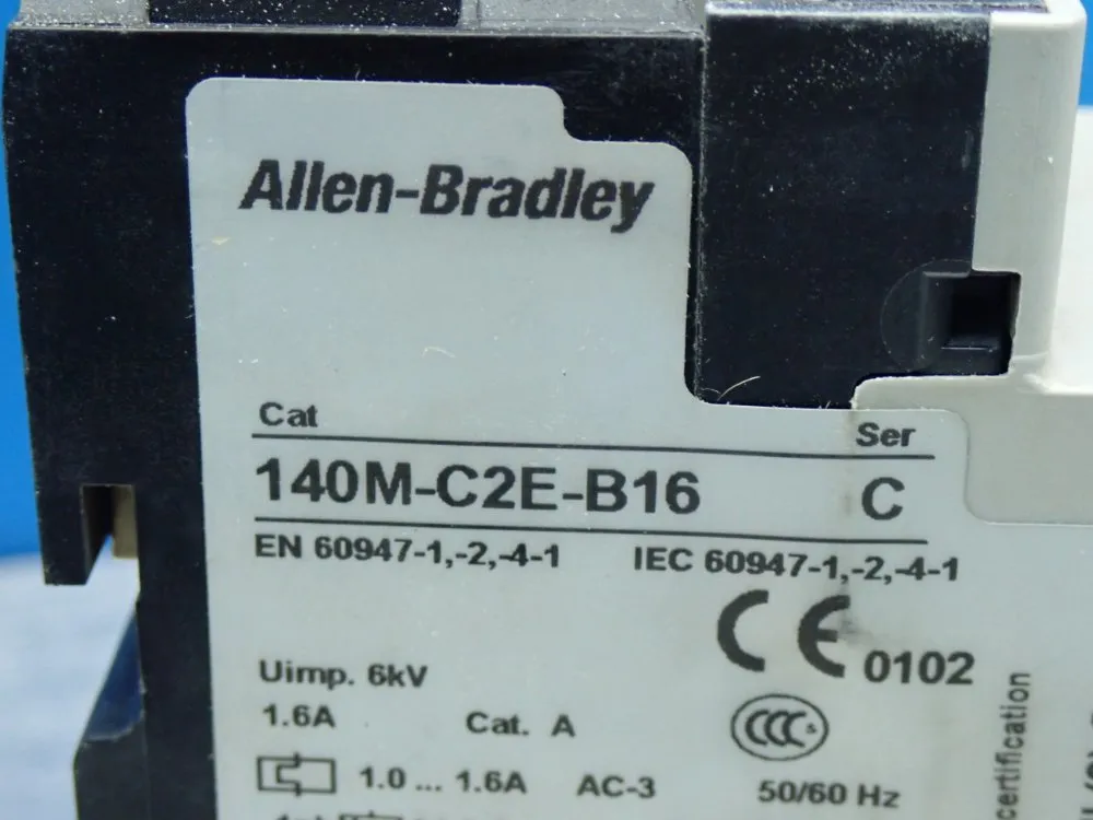 Allen Bradley Manual Motor Starter Circuit Breaker - 140m-c2e-b16