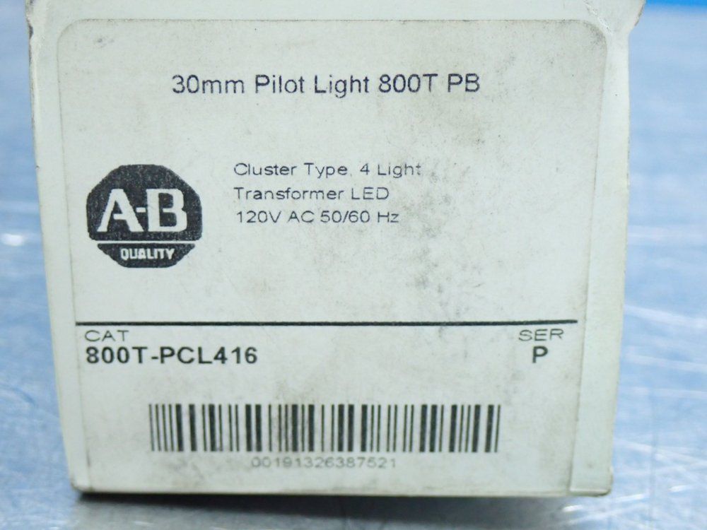 Allen Bradley Cluster Pilot Light - 800t-pcl416