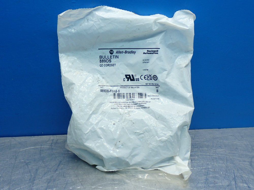 Allen Bradley Qd Micro Cordset - 889ds-f8ab-5