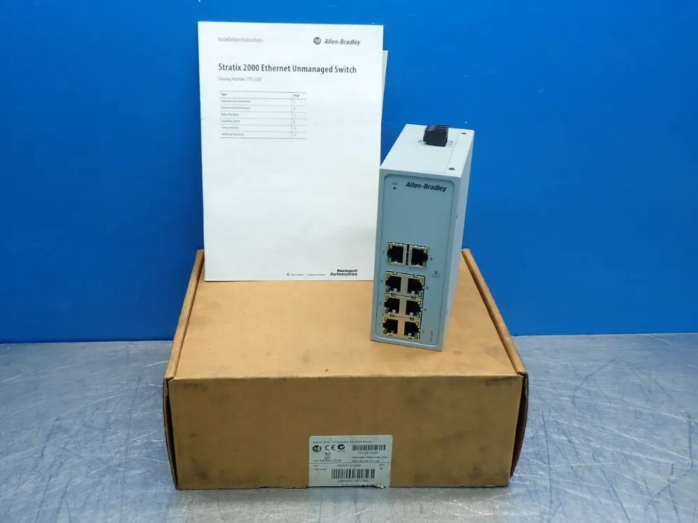 Allen Bradley Stratix 2000 Ethernet Unmanaged Switch - 1783-us8t