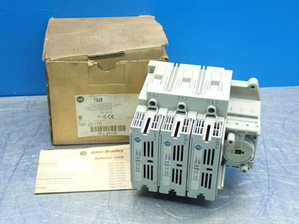 Allen Bradley Fused Disconnect Switch - 194r-j30-1753