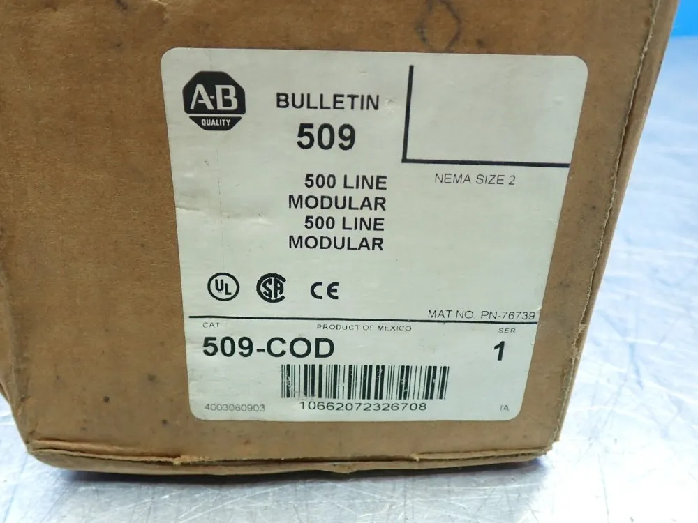 Allen Bradley Magnetic Starter Unit - 509-cod