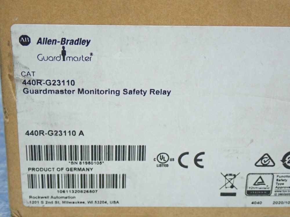 Allen Bradley Guardmaster Monitoring Safety Relay - 440r-g23110