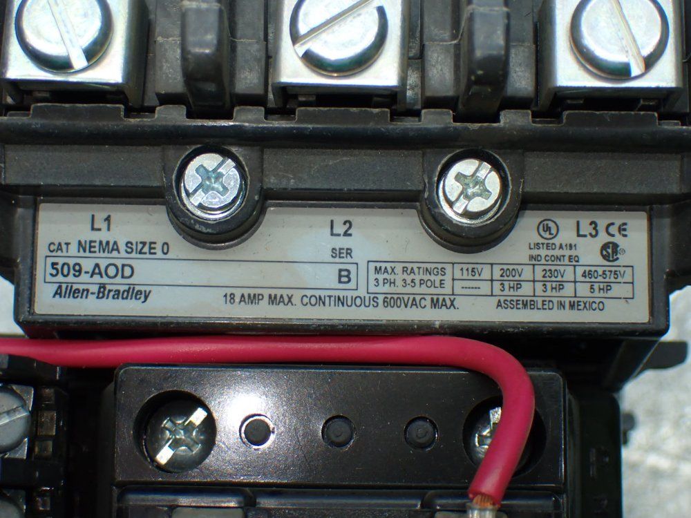Allen-bradley Nema Size 0 Full Voltage Starter - 509-aod