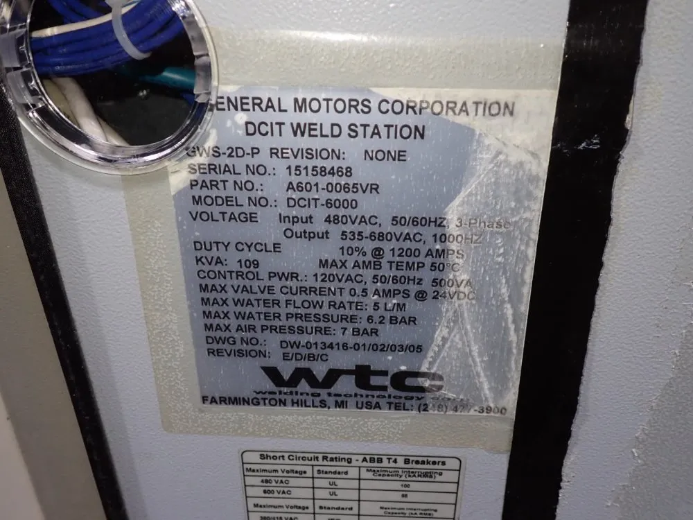 Welding Technology Corp Weld Control - 6041