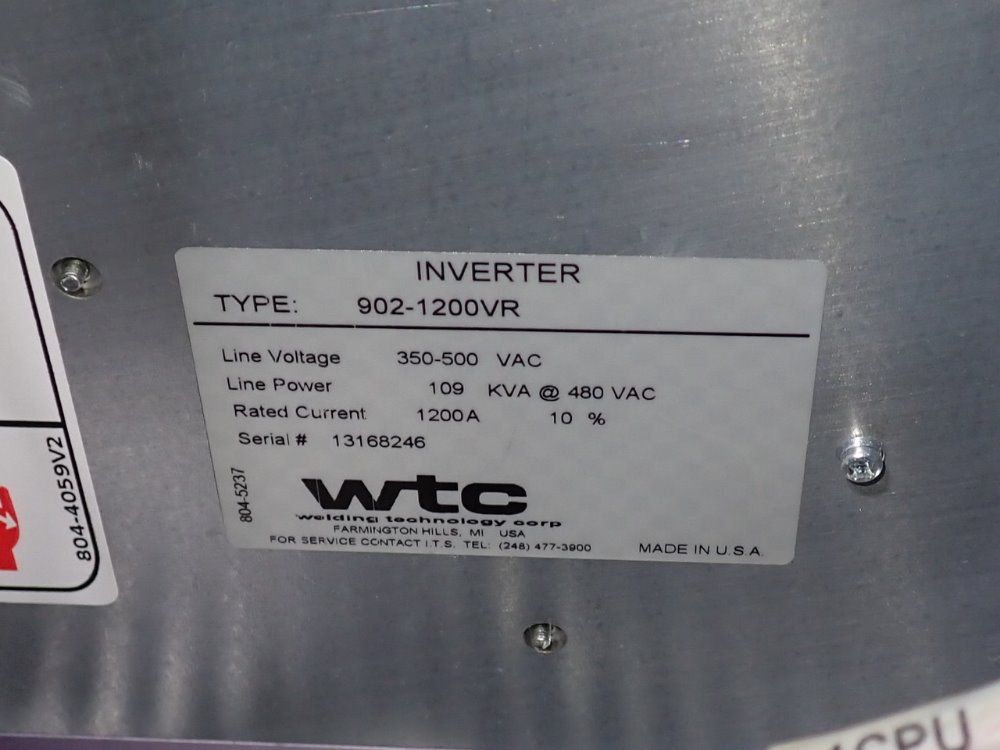 Welding Technology Corp Weld Control - 6041