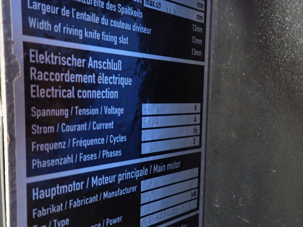 Altendorf 135" Sliding Table Saw - C45