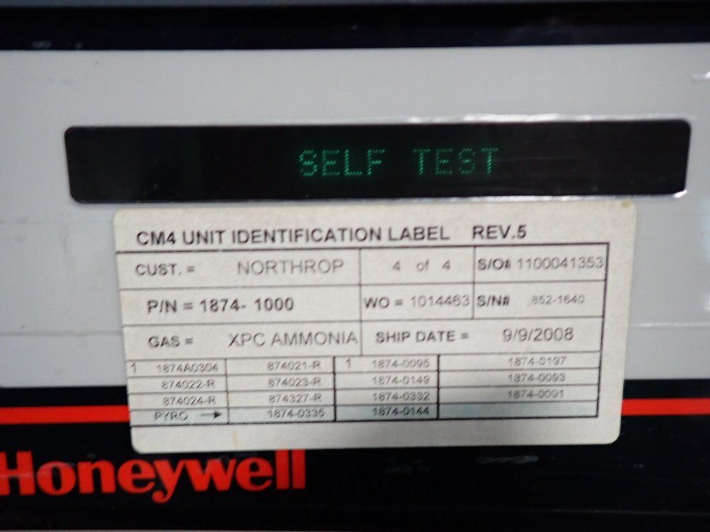 Honeywell Analytics Cm4 Toxic Gas Monitor - 1874-1000