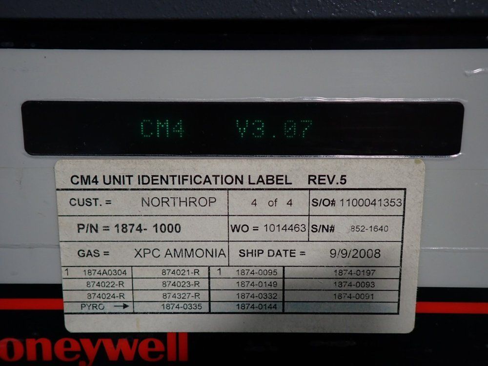 Honeywell Analytics Cm4 Toxic Gas Monitor - 1874-1000