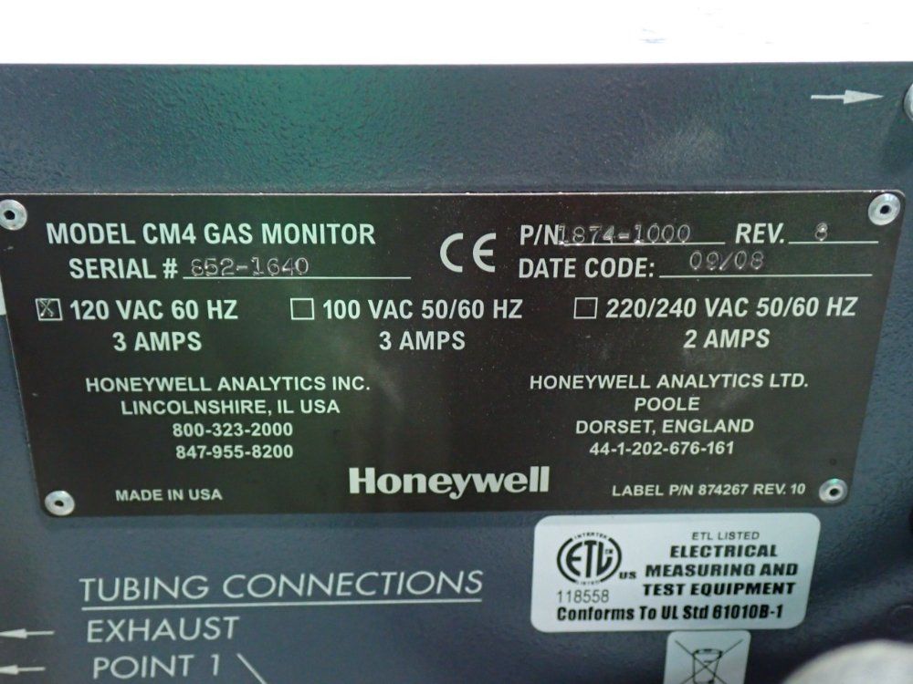Honeywell Analytics Cm4 Toxic Gas Monitor - 1874-1000