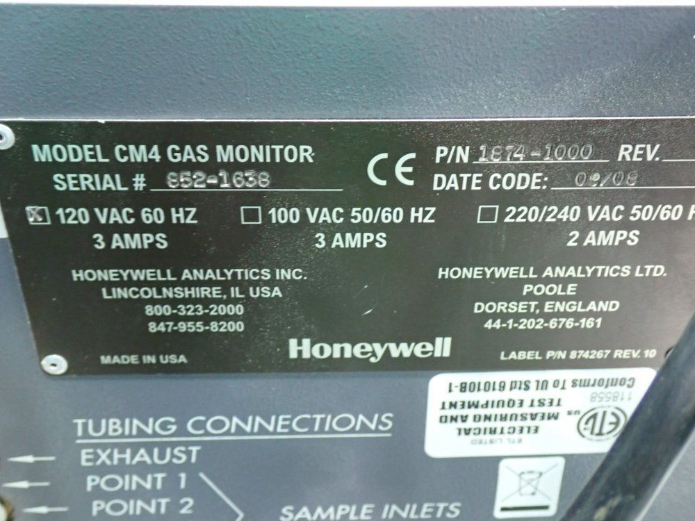 Honeywell Analytics Cm4 Toxic Gas Monitor Unit - 1874-1000