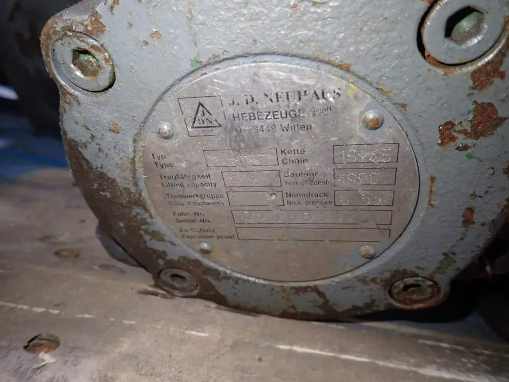 J.d Neuhaus 15 Ton Chain Hoist - Profi15t1