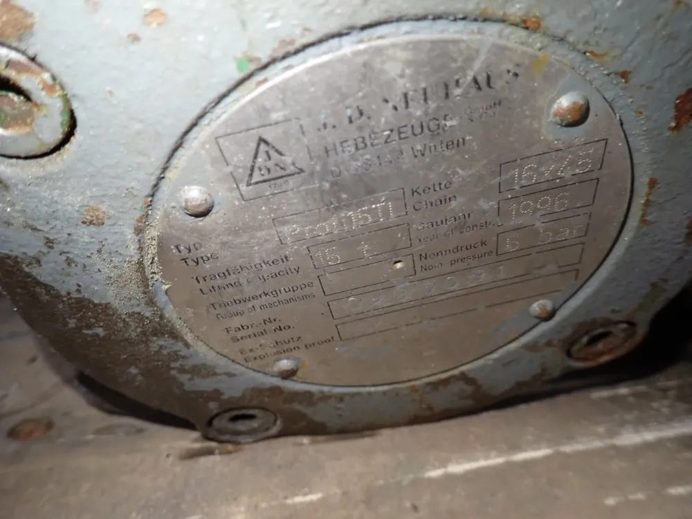 J.d Neuhaus 15 Ton Chain Hoist - Profi15t1