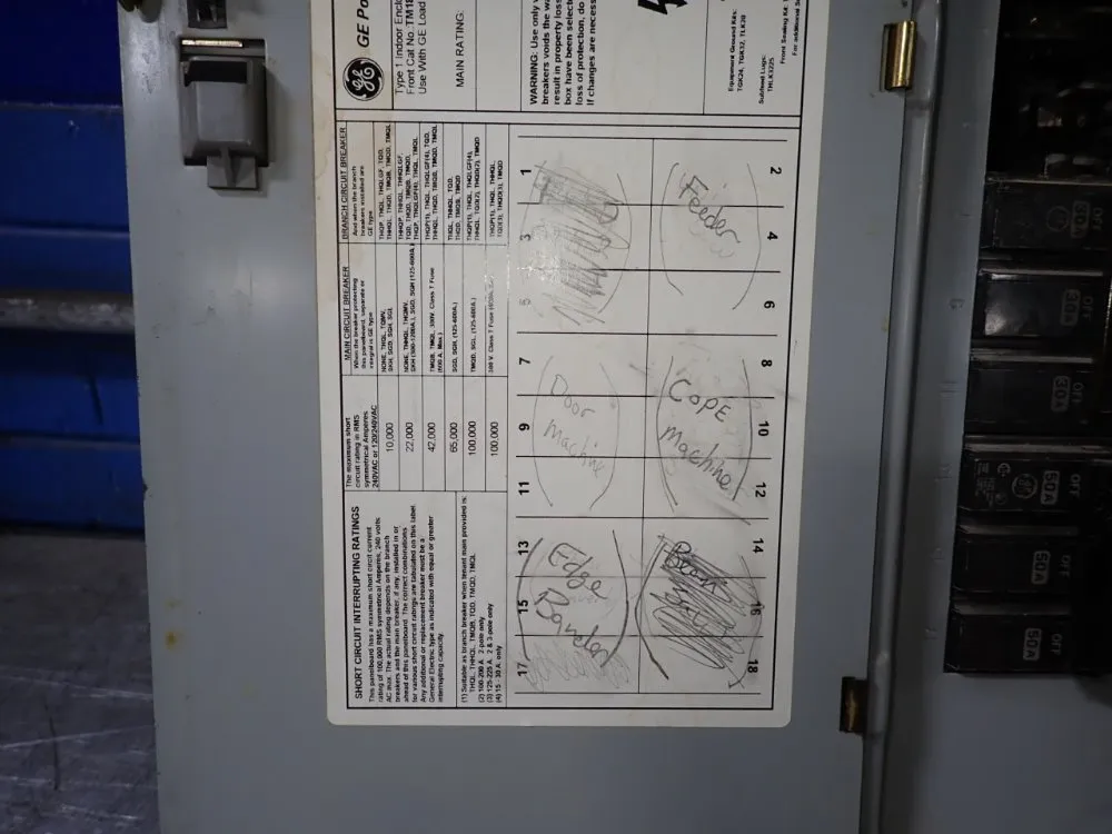 General Electric Load Center - Tm18ac3