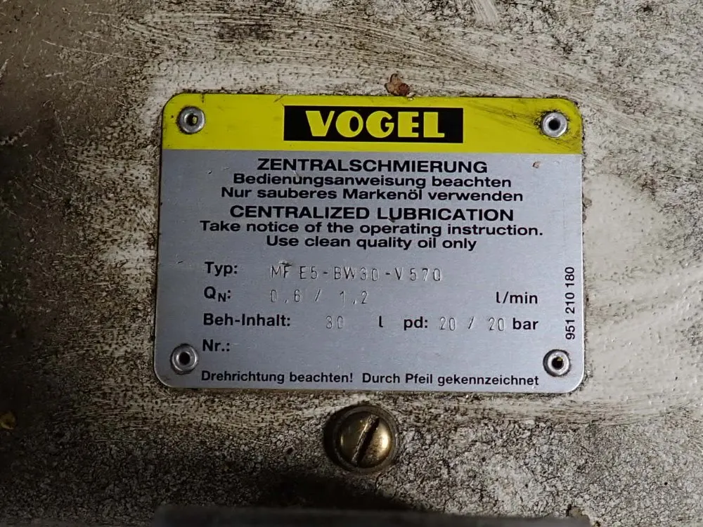 Vogel 0.22 Hp Hydraulic Unit - Mfe5-bw30-v570