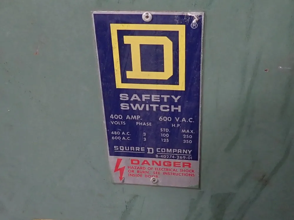 Square D 400 Amp Fusible Disconnect - H365