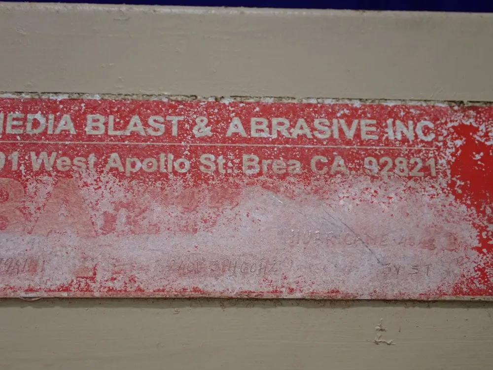 Mba 48" X 48" X 35" Blast Cabinet