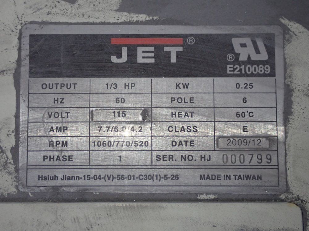 Jet 1/3 Hp Dust Collector