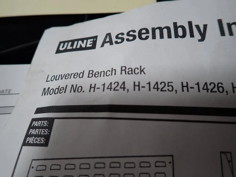 Uline Louvered Bench Rack
