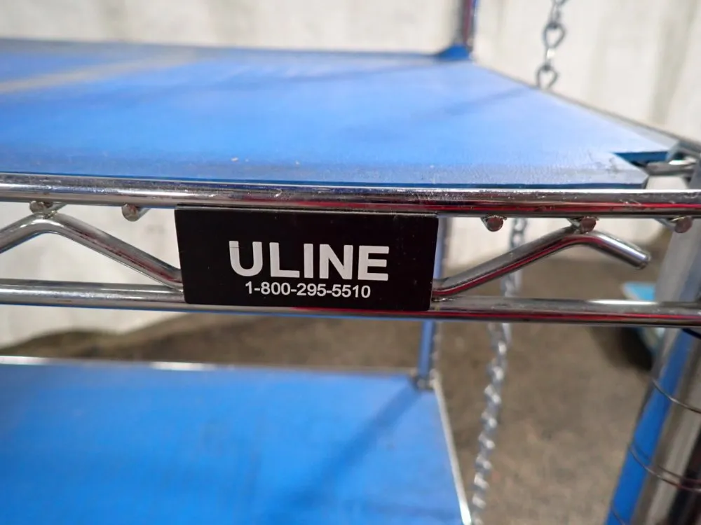 Uline 4 Shelves Portable Wire Shelf