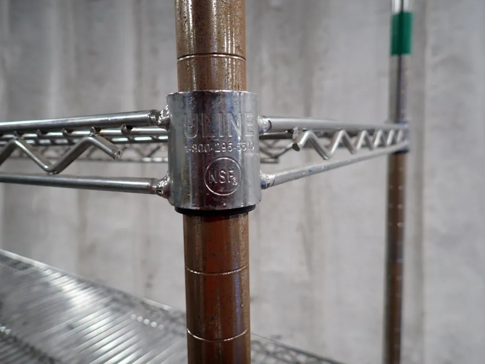 Uline 4 Shelves Portable Wire Shelf