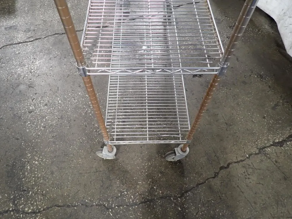 Uline 4 Shelves Portable Wire Shelf