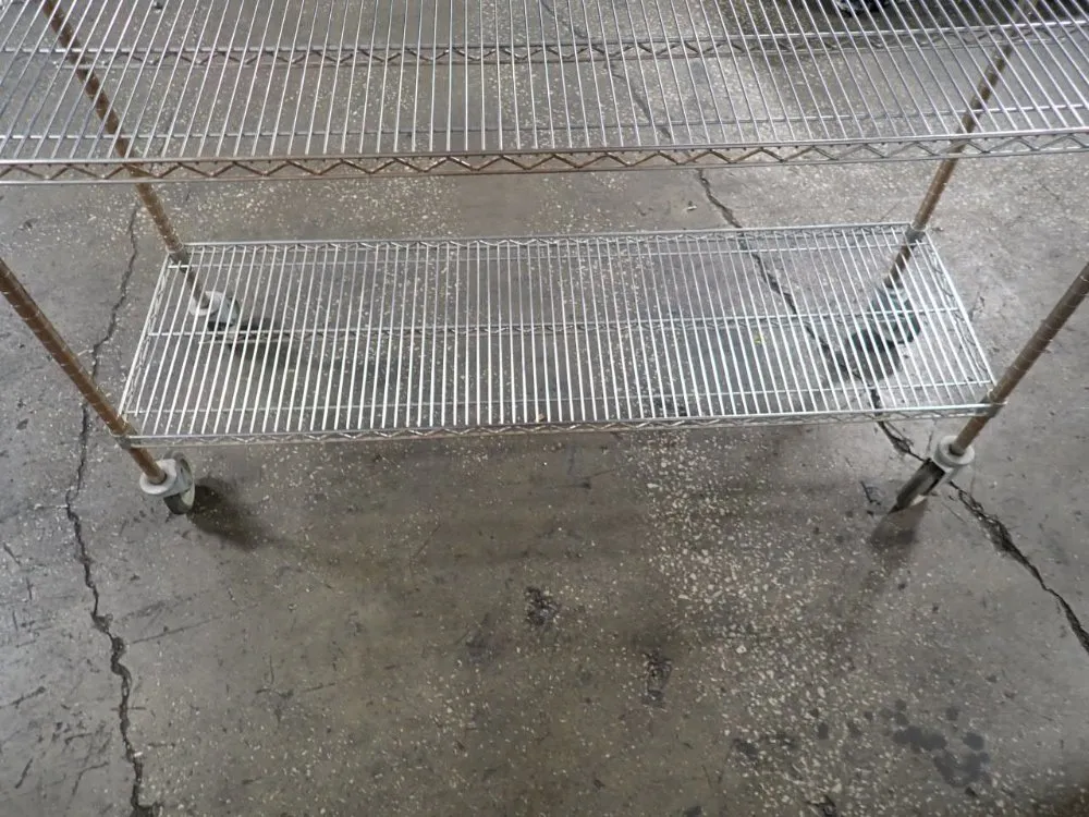 Uline 4 Shelves Portable Wire Shelf