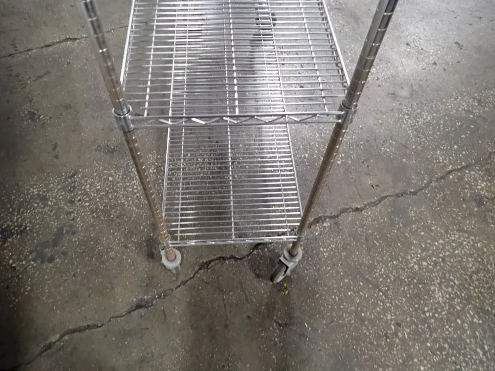 Uline 4 Shelves Portable Wire Shelf