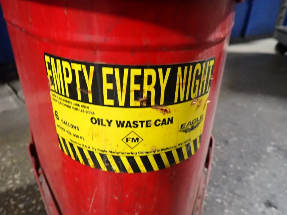 Eagle 6 Gallons Oily Waste Can - 906fl