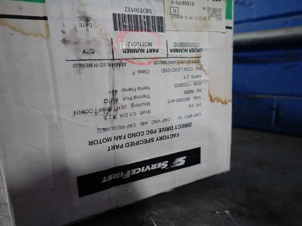 Us Motors .75 Hp Motor - Ksshxjkr-9169