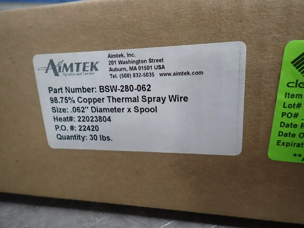 Aimtek Copper Welding Wire - Bsw-280-062