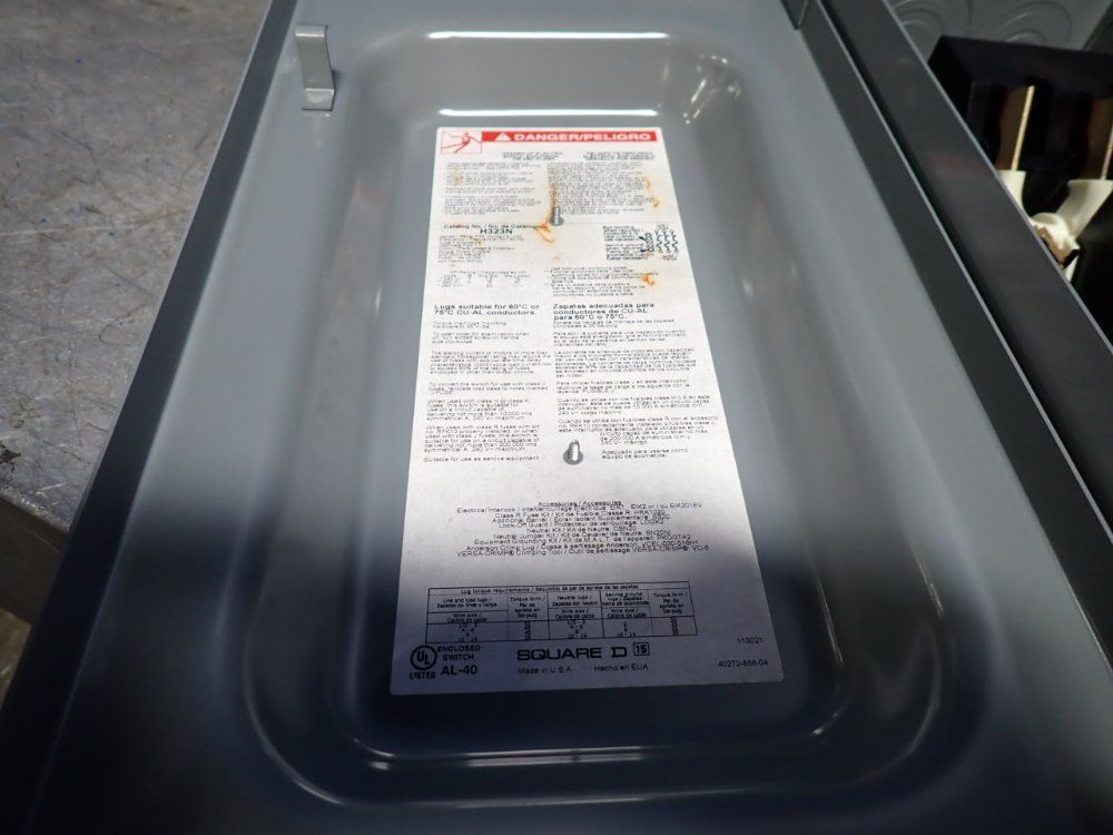 Square D 100a/250v Safety Switch - H323n