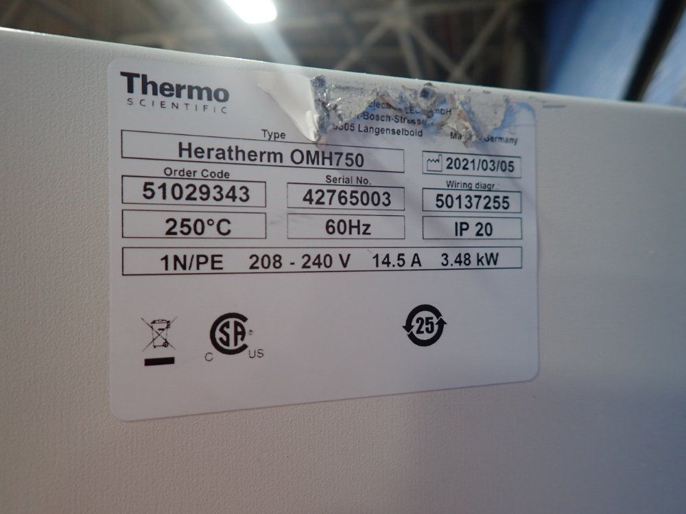 Thermo Scientific Laboratory Oven - Heratherm Omh750