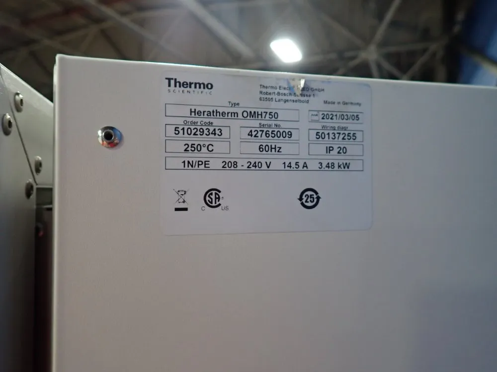 Thermo Scientific Laboratory Oven - Heratherm Omh750