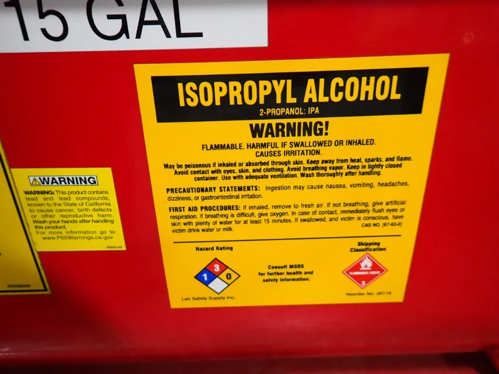 Justrite 15 Gal Safety Rinsew/lift Table