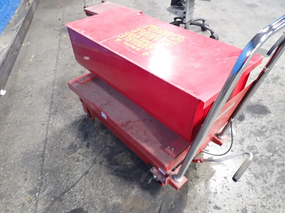 Justrite 15 Gal Safety Rinsew/lift Table