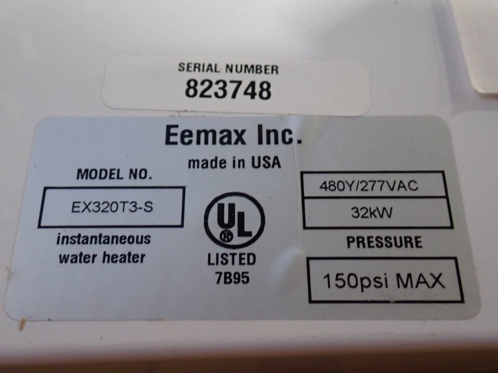 Eemax Inc 32 Kw Water Heater - Ex320t3-s