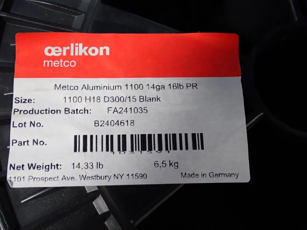Aerlikon Metco Roll Of Wire