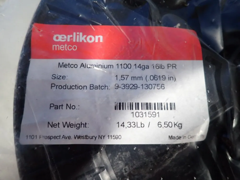 Aerlikon Metco Roll Of Wire
