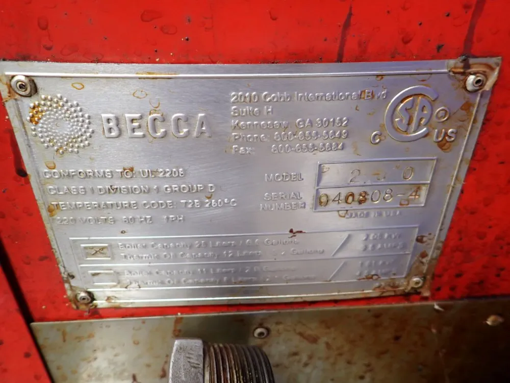 Becca 2.05 Kw Solvent Recycler