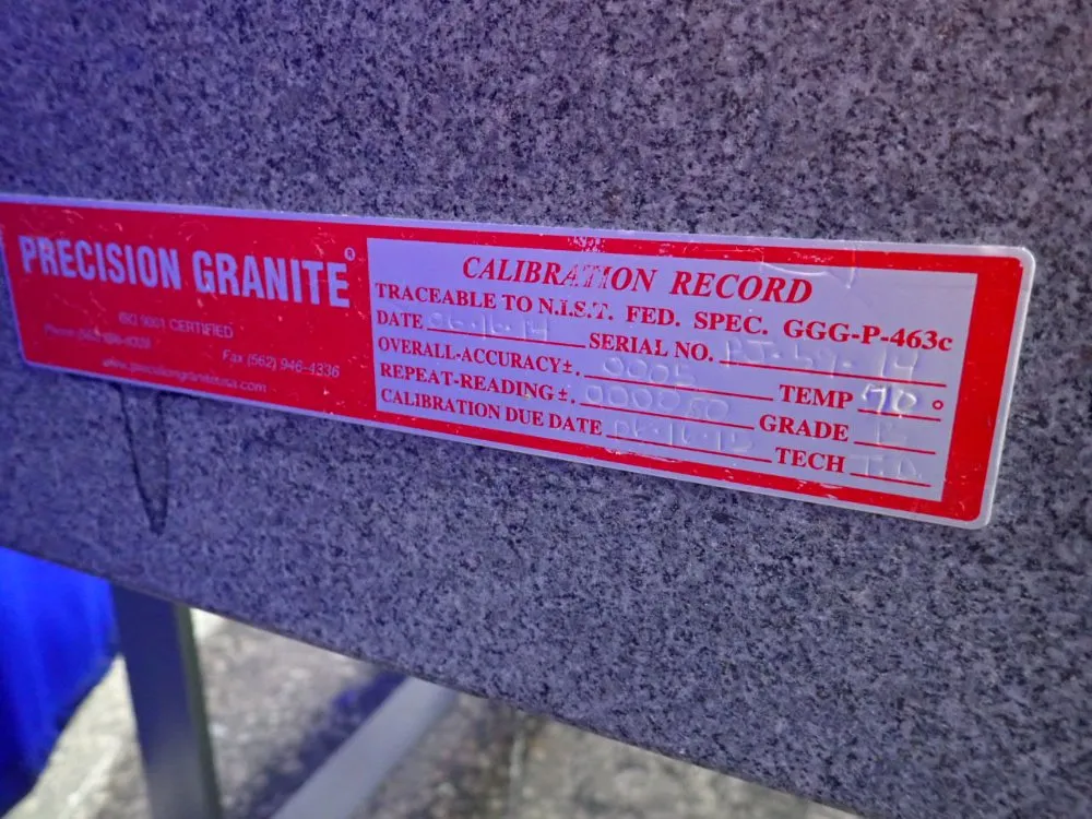 Precision Granite 60"x 36"x 7" Granite Surface Plate